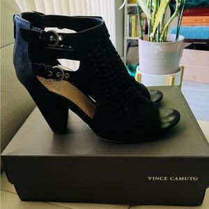 Vince Camuto Crissy Suede Heeled Bootie